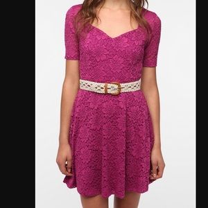 Pins and Needles Urban Outfitters pink lace dress